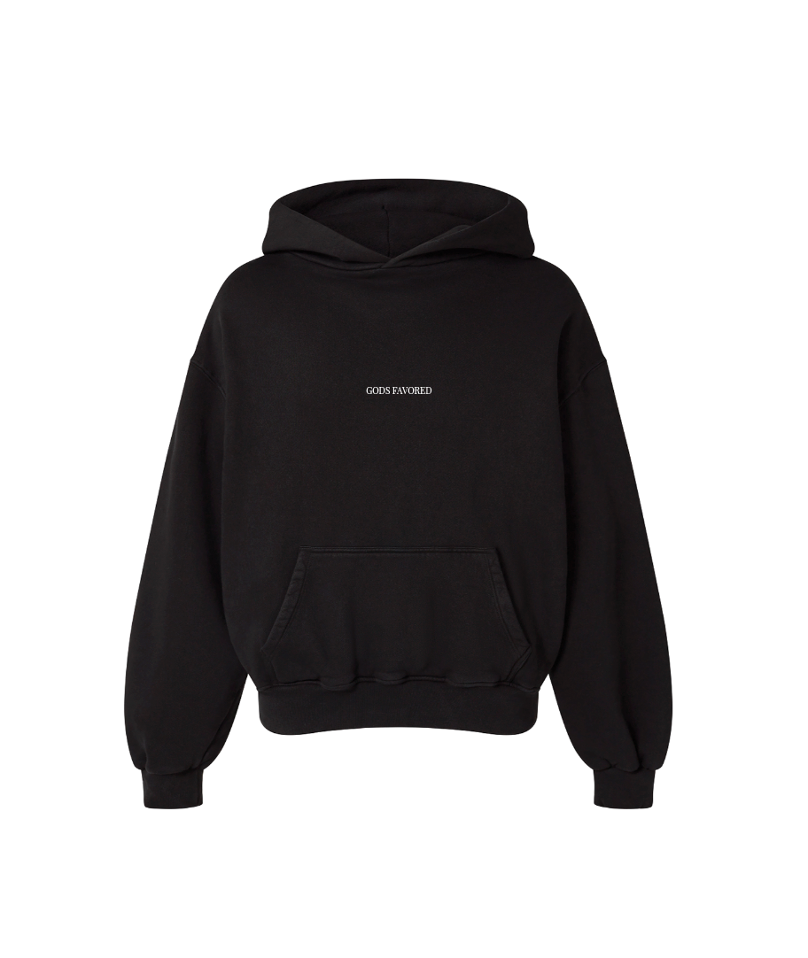 GODS FAVORED HOODIE - BLACK