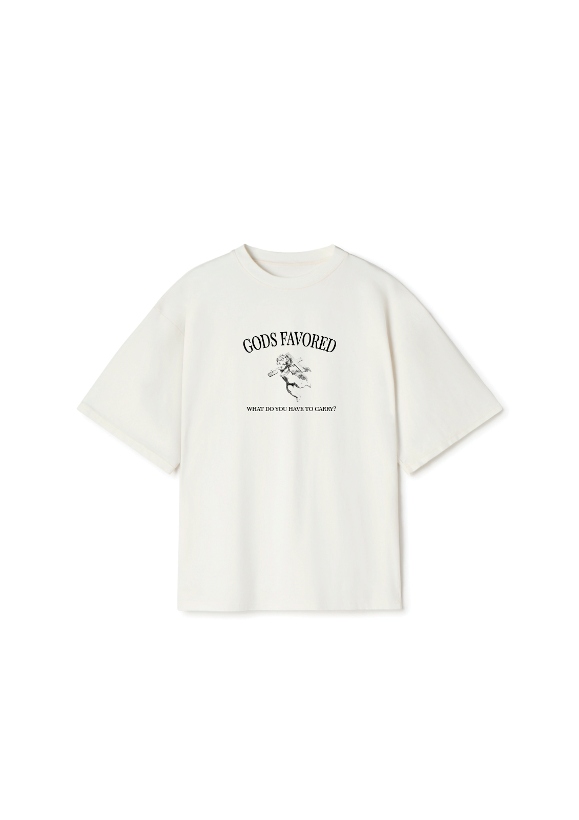 CARRY YOUR CROSS TEE - BONE